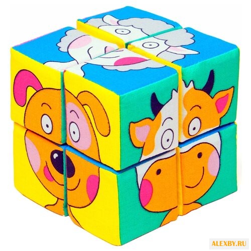 Кубики-пазлы Мякиши Собери