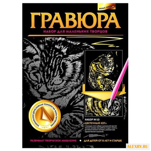 Гравюра Фантазёр Цветочный кот