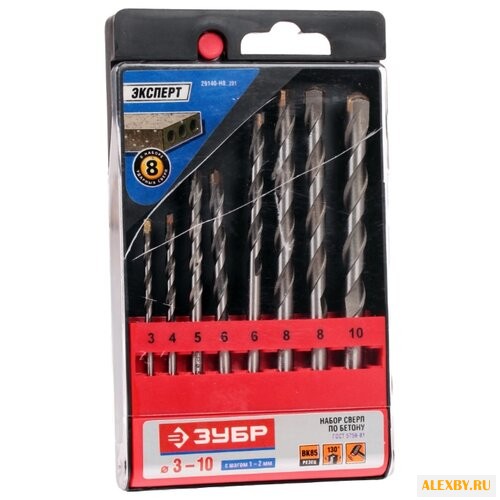 Набор сверл ЗУБР Эксперт
