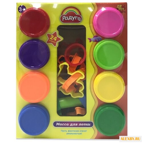Масса для лепки ABtoys Радуга 8