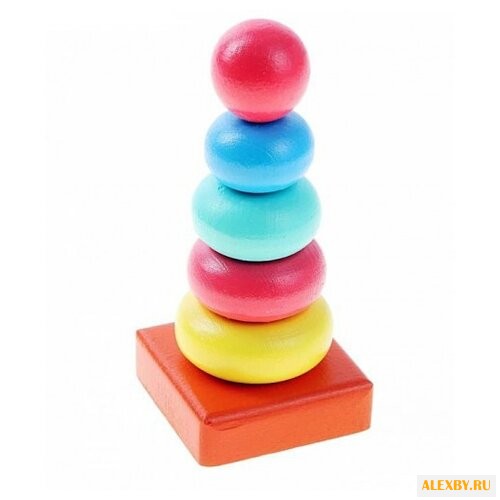 Пирамидка Alatoys Колечки 6