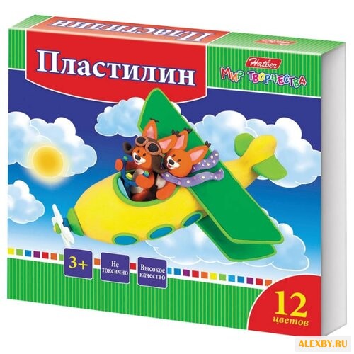 Пластилин Hatber Ушастики 12