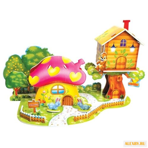 Пазл Zilipoo 3D Грибной дом