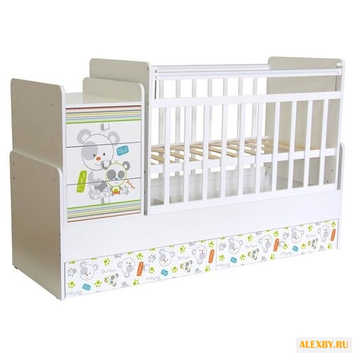Кроватка Фея 1100 Панды