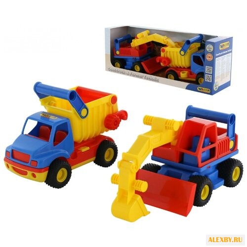 Набор машин Wader КонсТрак 40855