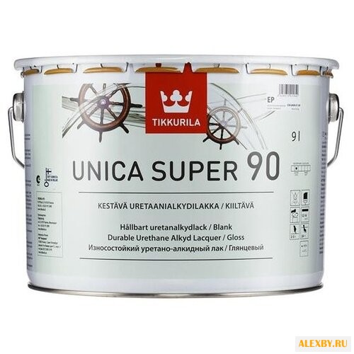 Лак Tikkurila Unica Super 90 9 л