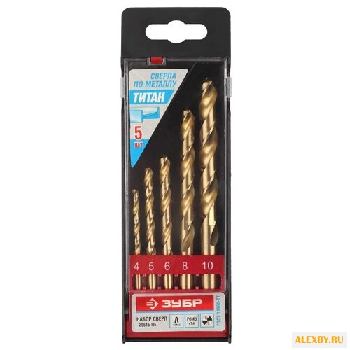 Набор сверл ЗУБР Титан 29615-H5
