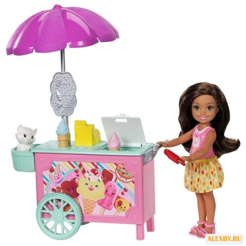 Набор Barbie Челси с тележкой