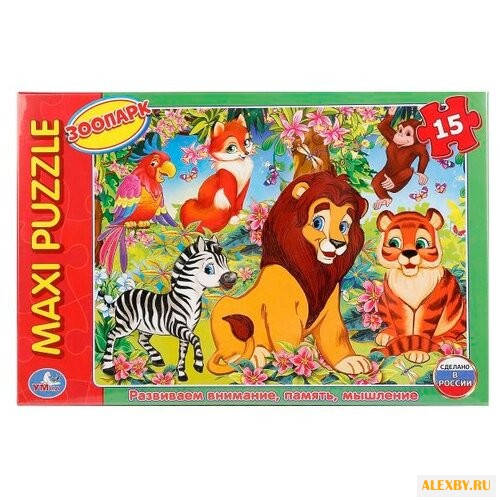 Пазл Умка Maxi Зоопарк