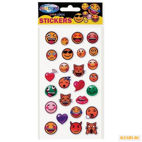 CENTRUM Набор наклеек Смайлы 26
