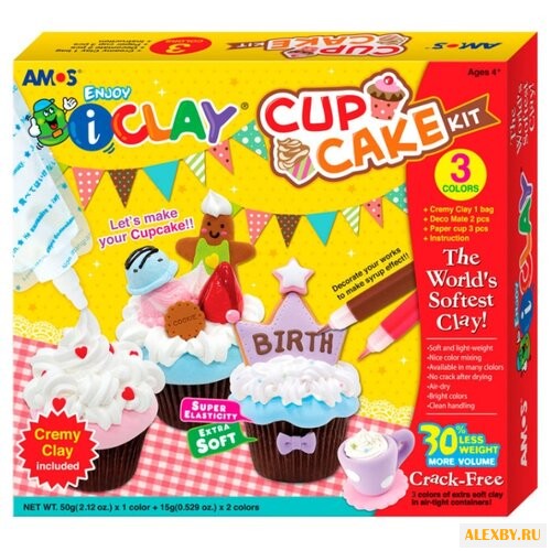 Масса для лепки AMOS Кексы 24420