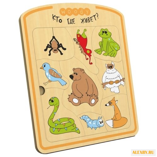 Рамка-вкладыш Woody Кто где