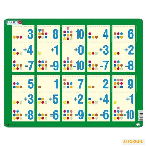 Рамка-вкладыш Larsen Математика