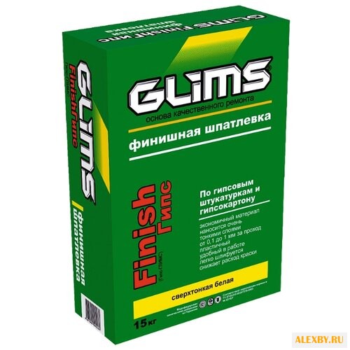 Шпатлевка GLIMS Finish-Гипс
