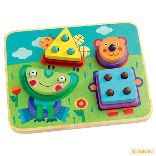 Пирамидка-сортер DJECO Кикуплок