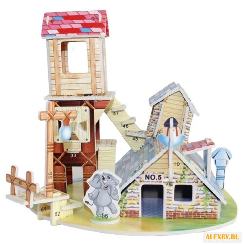 Пазл Zilipoo 3D Домик животных