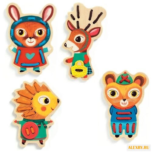 Шнуровка DJECO Животные 01694