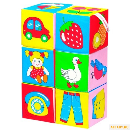 Кубики Мякиши Предметы