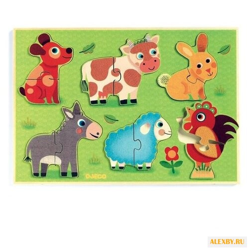 Рамка-вкладыш DJECO Животные на