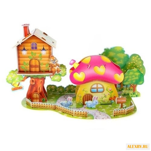 Пазл Zilipoo 3D Грибной дом