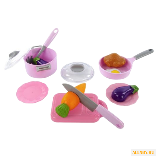 Набор продуктов с посудой Mary