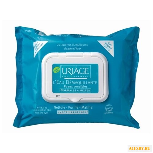 Uriage салфетки с очищающей водой