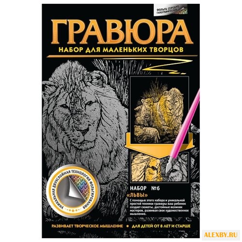 Гравюра Фантазёр Львы N6 334036