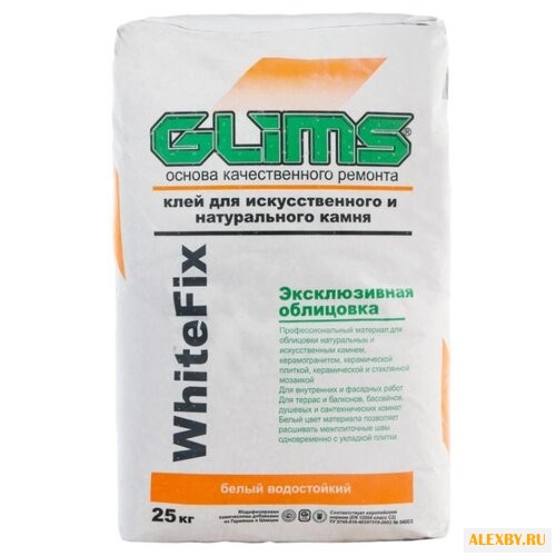 Клей GLIMS WhiteFix 25 кг
