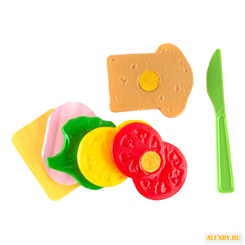 Набор продуктов с посудой