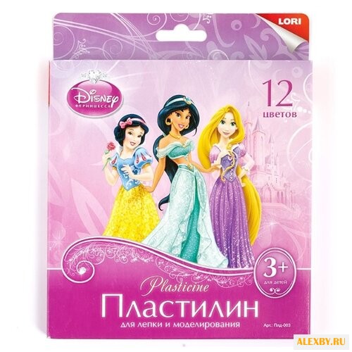 Пластилин LORI Принцессы 12