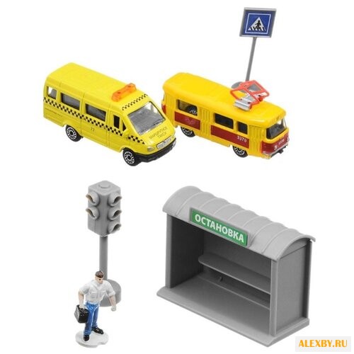 Набор машин ТЕХНОПАРК Городской