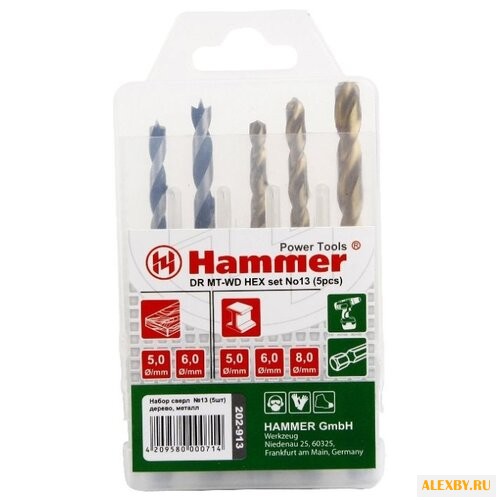 Набор сверл Hammer 202-913 DR