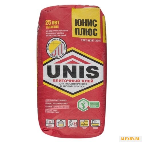Клей Unis Плюс 25 кг