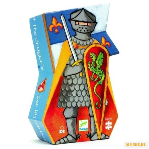 Пазл DJECO Рыцарь и дракон