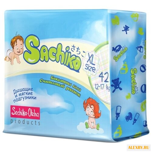 Sachiko подгузники XL 12-17 кг
