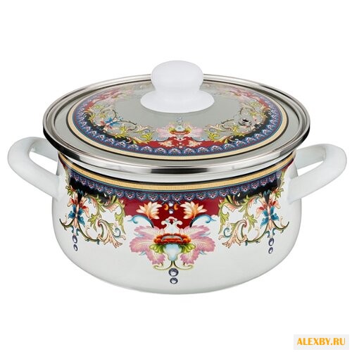 Кастрюля Agness со стеклянной