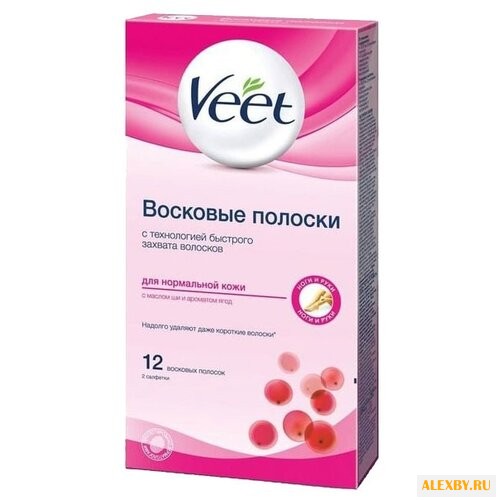 Veet Восковые полоски с маслом