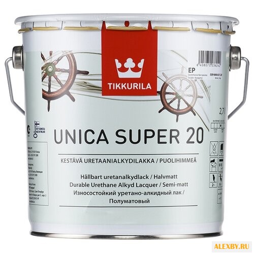 Лак Tikkurila Unica Super 20