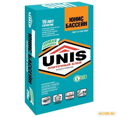 Клей Unis Бассейн 25 кг