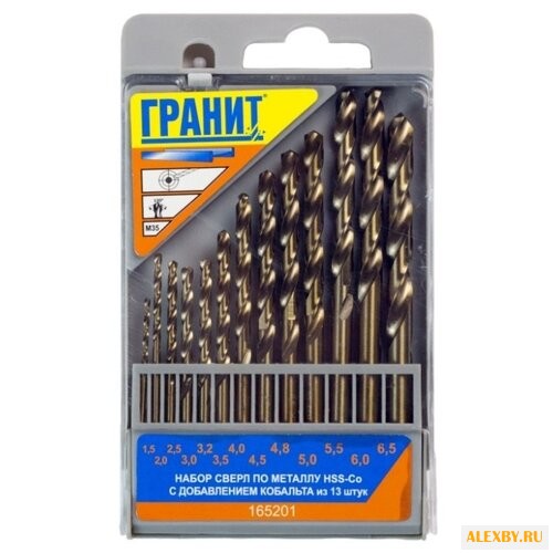 Набор сверл Гранит 165201 13 шт.