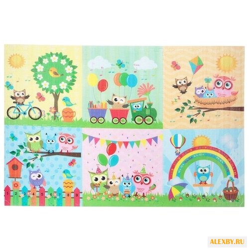 Коврик-пазл Mambobaby Парк Сов
