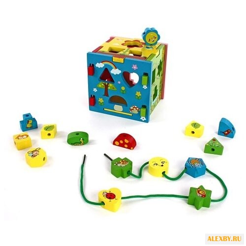 Сортер Mapacha Радужный кубик