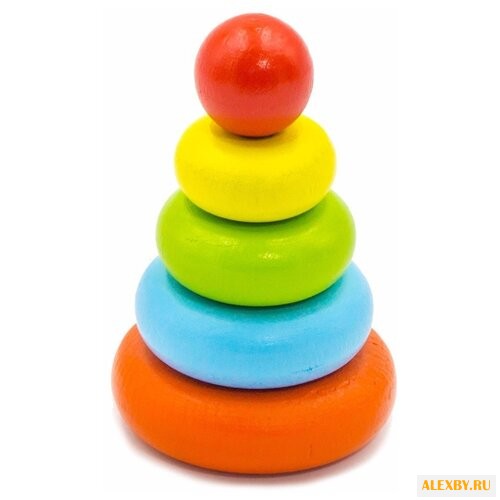 Пирамидка Alatoys Колечки 5