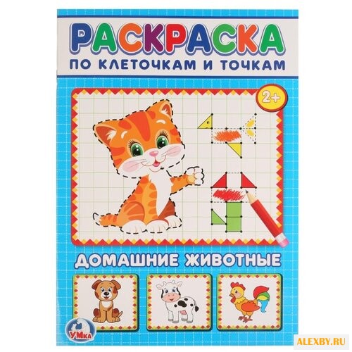 Умка Раскраска по клеточкам и