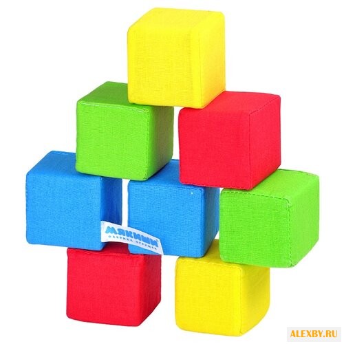 Кубики Мякиши 4 цвета