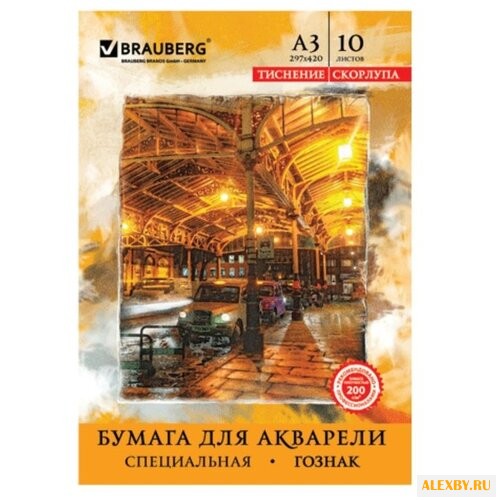 Папка для акварели BRAUBERG