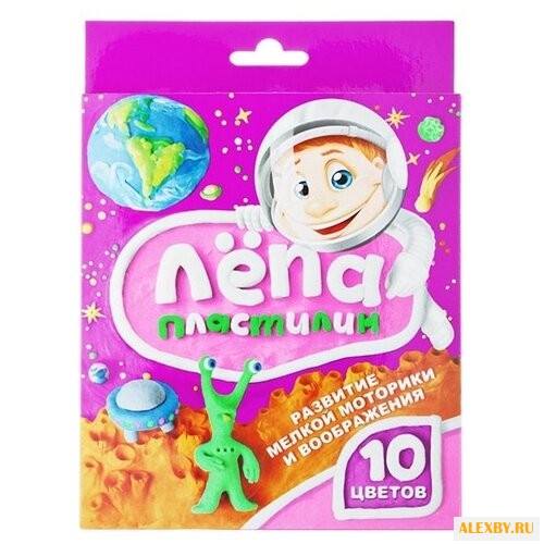 Пластилин Глобус Лепа 10 цветов