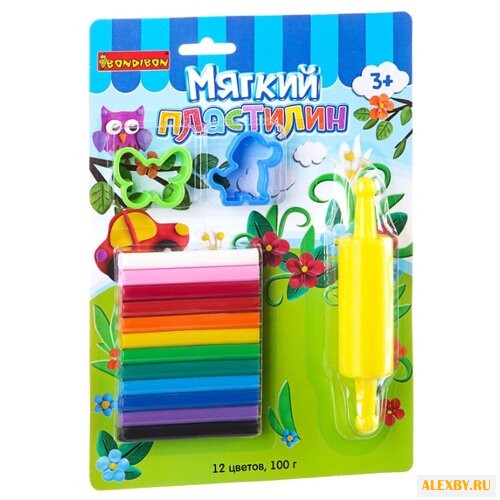 Пластилин BONDIBON 12 цветов с