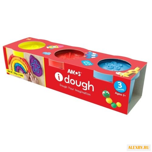 Масса для лепки AMOS 3 цвета по
