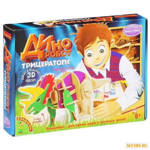 Пазл BONDIBON 3D Трицератопс